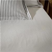 Hebden Narrow Stripe 100% Cotton Fitted Sheet