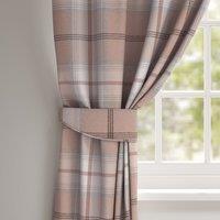 Highland Check Made To Order Tieback Highland Check Blush