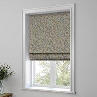 Summer Scroll Made to Measure Roman Blind Summer Scroll Blue