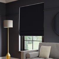 Panama Cotton Made to Measure Roman Blind Panama Noir