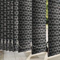 Xanadu Made to Measure Vertical Blind Black/Blue