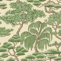 Nihon Made to Measure Fire Retardant Fabric By The Metre Green/Brown