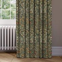 William Morris At Home Blackthorn Velvet Made to Measure Curtains Green/Orange