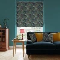 William Morris At Home Woodland Weeds Made To Measure Roman Blind Navy Blue/Green