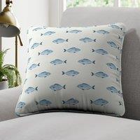 Pesce Made to Order Cushion Cover Blue/White