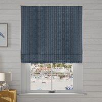 Cromer Stripe Made to Measure Roman Blinds Blue/White