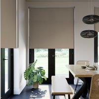 Aura Made to Measure Fire Retardant Blackout Roller Blind Brown