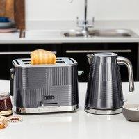 Russell Hobbs Geo Steel Kettle and Toaster Set