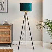 Santos Green Tripod Floor Lamp