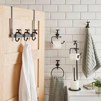 Black Vintage Bathroom Accessories Set