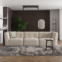 Modular Squish Natural Tonal Chenille 3 Seater Sofa Tonal Chenille Natural