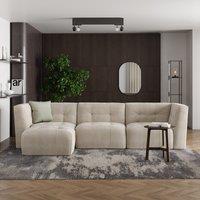 Modular Squish Natural Tonal Chenille Small Corner Sofa Tonal Chenille Natural