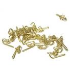 Pack of 25 Metal Curtain Hooks Gold