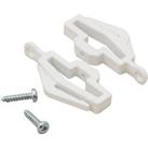 Pack of 2 Track End Stops White