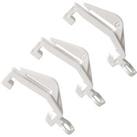 Pack of 10 Plastic Curtain Track Gliders White