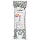Brabantia PerfectFit Pack of 10 Bin Bags, Code H, 50-60L Clear