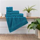 Teal Egyptian Cotton Towel Teal (Blue)