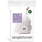 simplehuman C 10 - 12 Litre Bin Liners White
