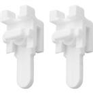Pack of 2 Swish Sologlyde End Stop White