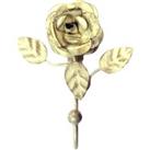Vintage Rose Medium Ivory Gold Hook Gold