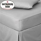 Non Iron Plain Fitted Sheet Slate Grey