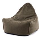 Khaki Canvas Bean Bag Chair Brown