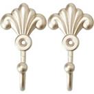 Champagne Pack of 2 Toulouse Scroll Hooks Cream