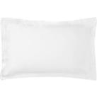 Dorma 500 Thread Count 100% Cotton Sateen Plain Oxford Pillowcase White