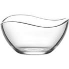 Wave Glass Dessert Bowl Clear
