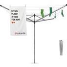 Brabantia 4 Arm Liftomatic Rotary Washing Line with Ground Spike, 50m Silver