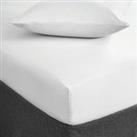 Fogarty Soft Touch Fitted Sheet White