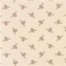 By the Metre Bees Natural PVC Brown/Grey