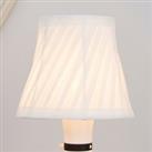 Twisted Pleat Candle Lamp Shade 14cm Ivory White