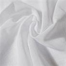 By the Metre White Linen Look Fabric White
