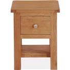 Bromley 1 Drawer Lamp Table brown