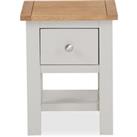 Bromley 1 Drawer Lamp Table Grey