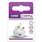 Status USB Charging Port Power Adaptor White