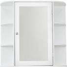 Verona White Mirror Cabinet White
