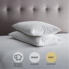 Fogarty Duck Feather and Down Soft-Support Pillow Pair White