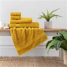 Mustard Egyptian Cotton Towel yellow
