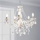 Marie Therese 5 Light Integrated LED Chrome Chandelier Chrome
