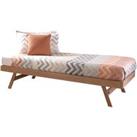 Madrid Natural Wooden Trundle Brown