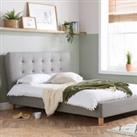 Stockholm Fabric Bed Frame Grey