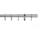 Mix and Match Metal Extendable Curtain Pole Dia. 25/28mm Stainless Steel