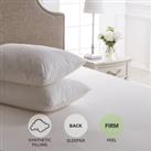 Dorma Sumptuous Down Like Firm-Support Pillow Pair White
