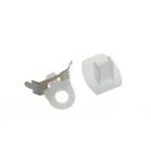 Swish Minima Pack of Two Plastic End Caps and End Stops White