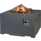 Happy Cocooning Grey Square Fire Pit Grey