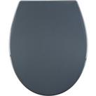 Thermoplast Grey Soft Close Toilet Seat Grey