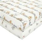 Disney Winnie the Pooh Pack of 2 Fitted Sheets Cream
