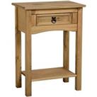 Corona 1 Drawer Console Table Brown